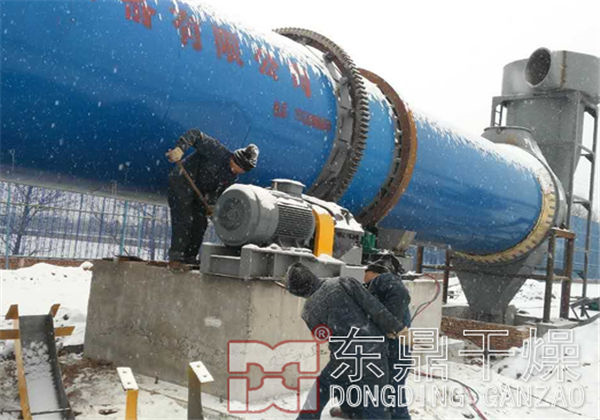 煤泥烘干機安裝現場