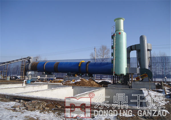 煤泥烘干機設備安裝現場